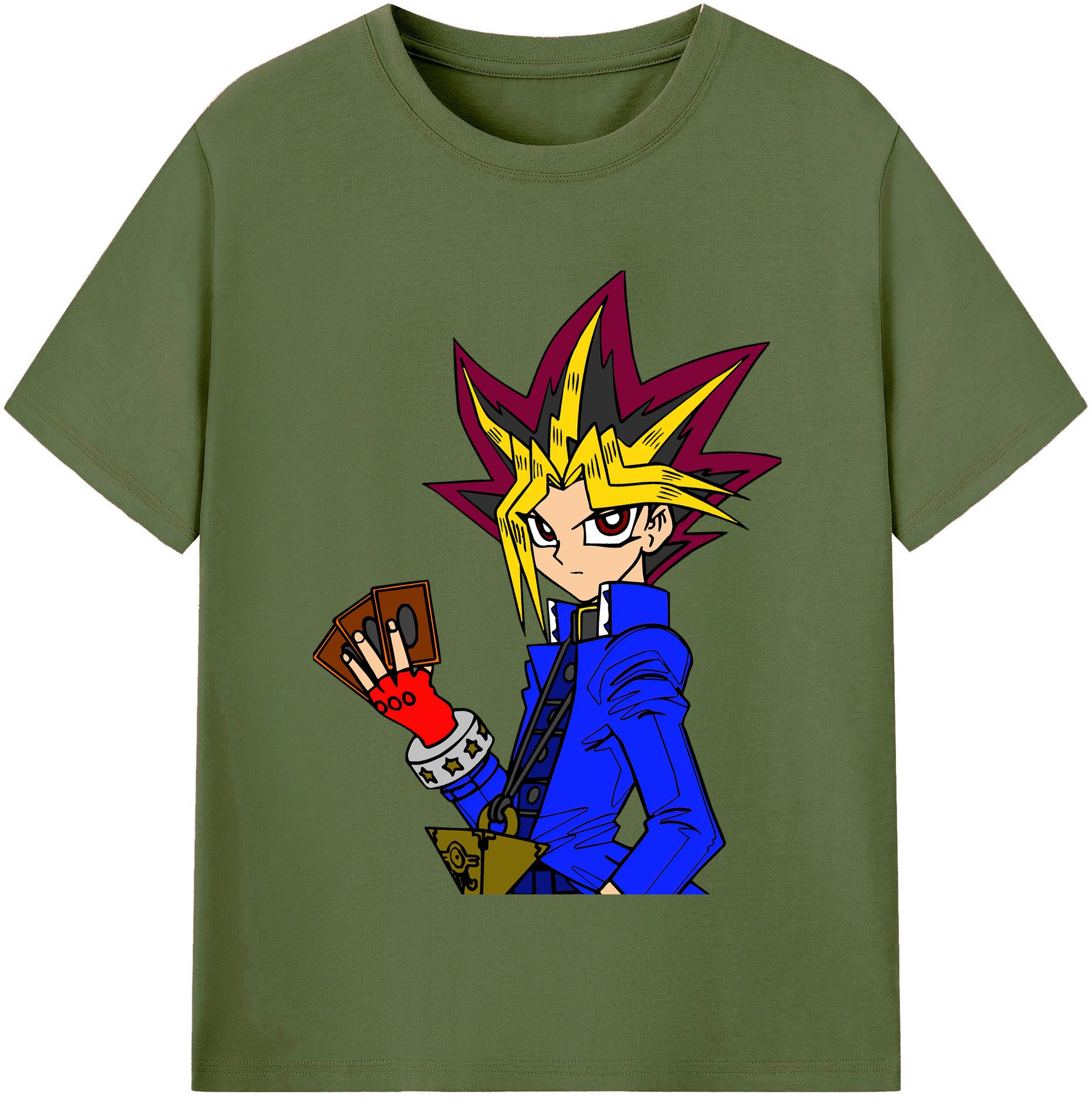 （画像用） 遊☆戯☆王 Yu-Gi-Oh! 綿100％半袖Tシャツ（フロントプリント）
